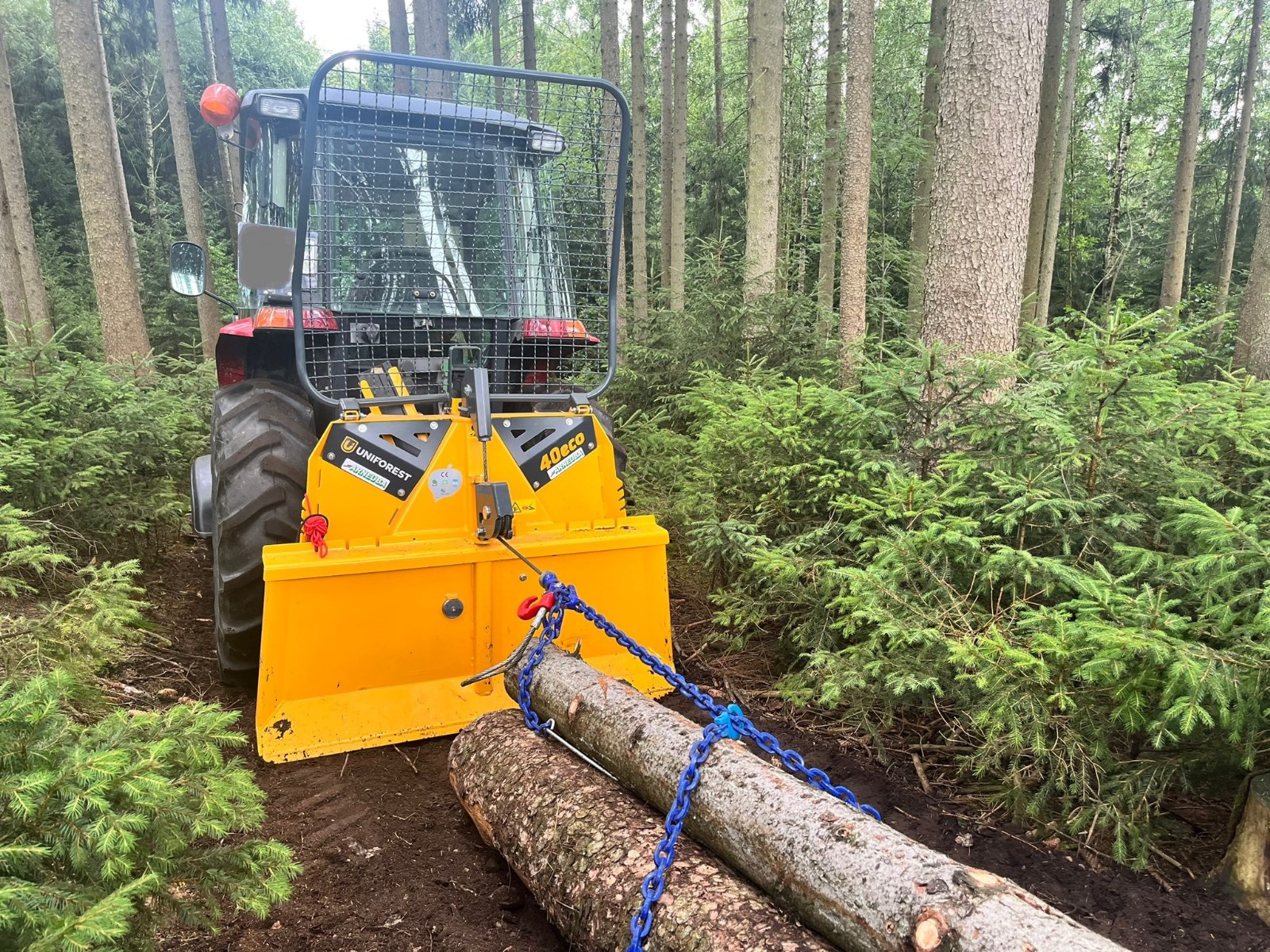 Uniforest Seilwinde 40 eco+untere Umlenkrolle