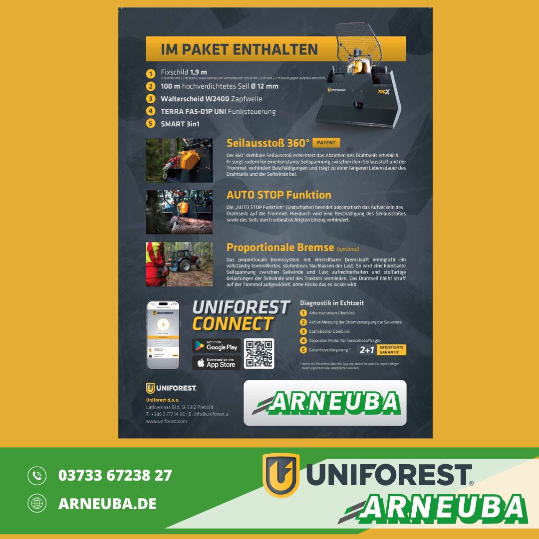 Uniforest Getriebewinde 70GX