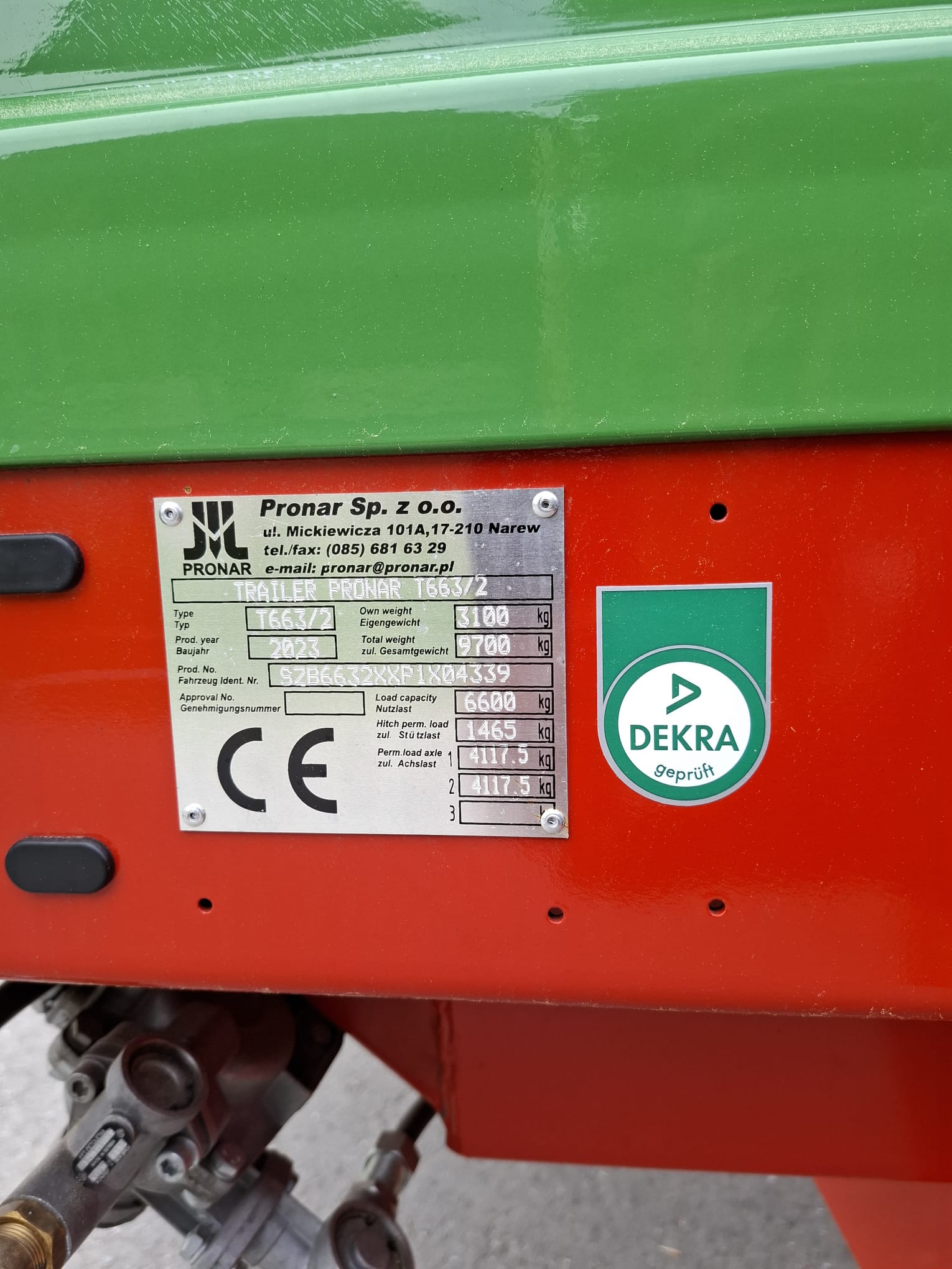 Pronar Tandemkipper-Dreiseitenkipper T663/2 SiloOption
