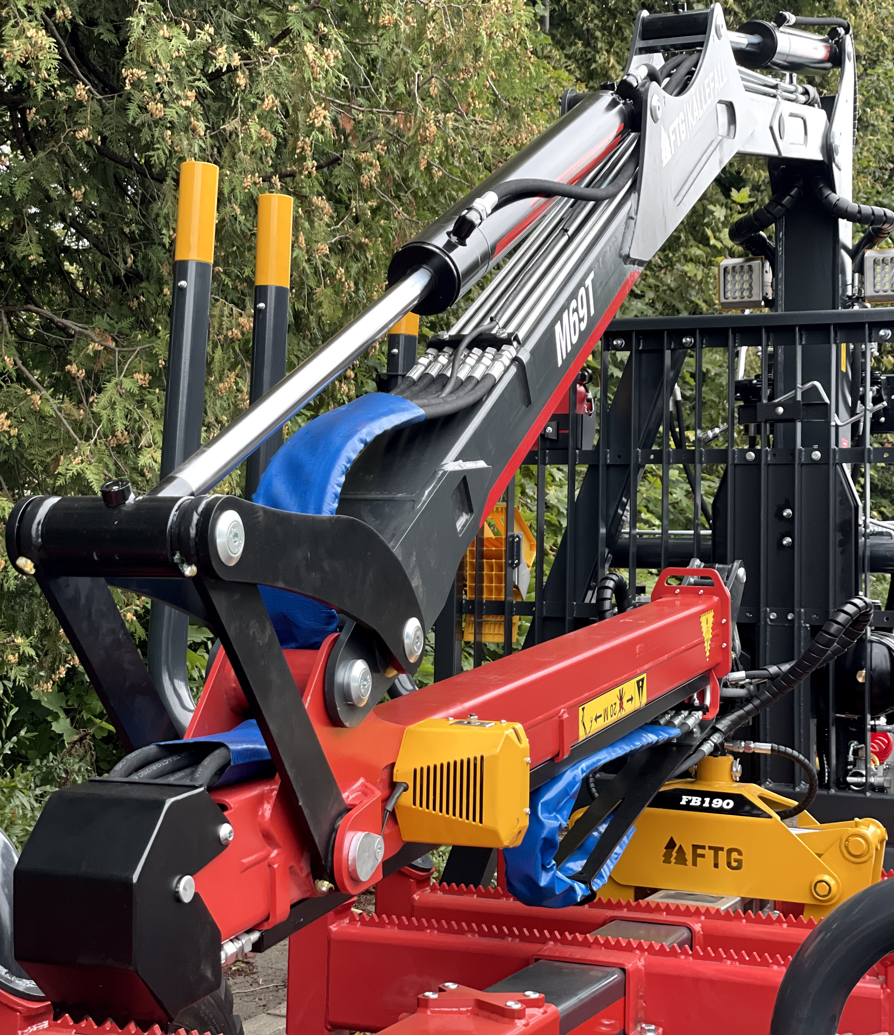 LED-Arbeitslicht 4x Anbau am Kranausleger